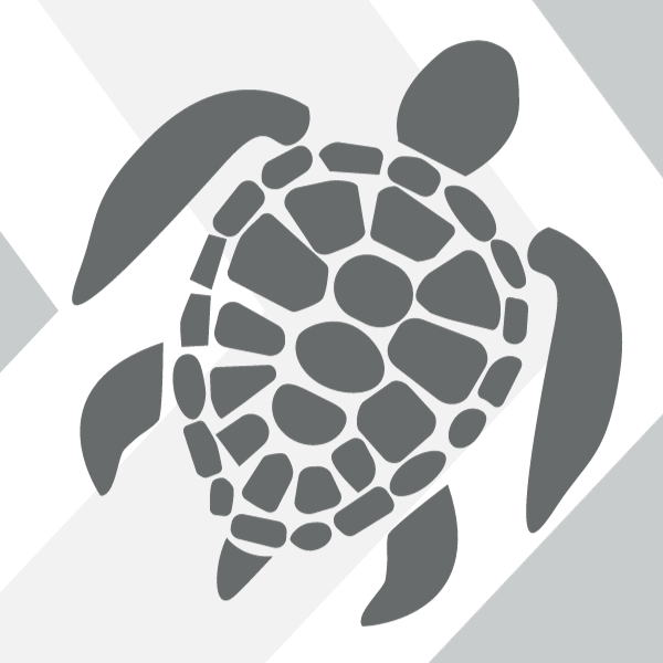Grey turtle graphic 